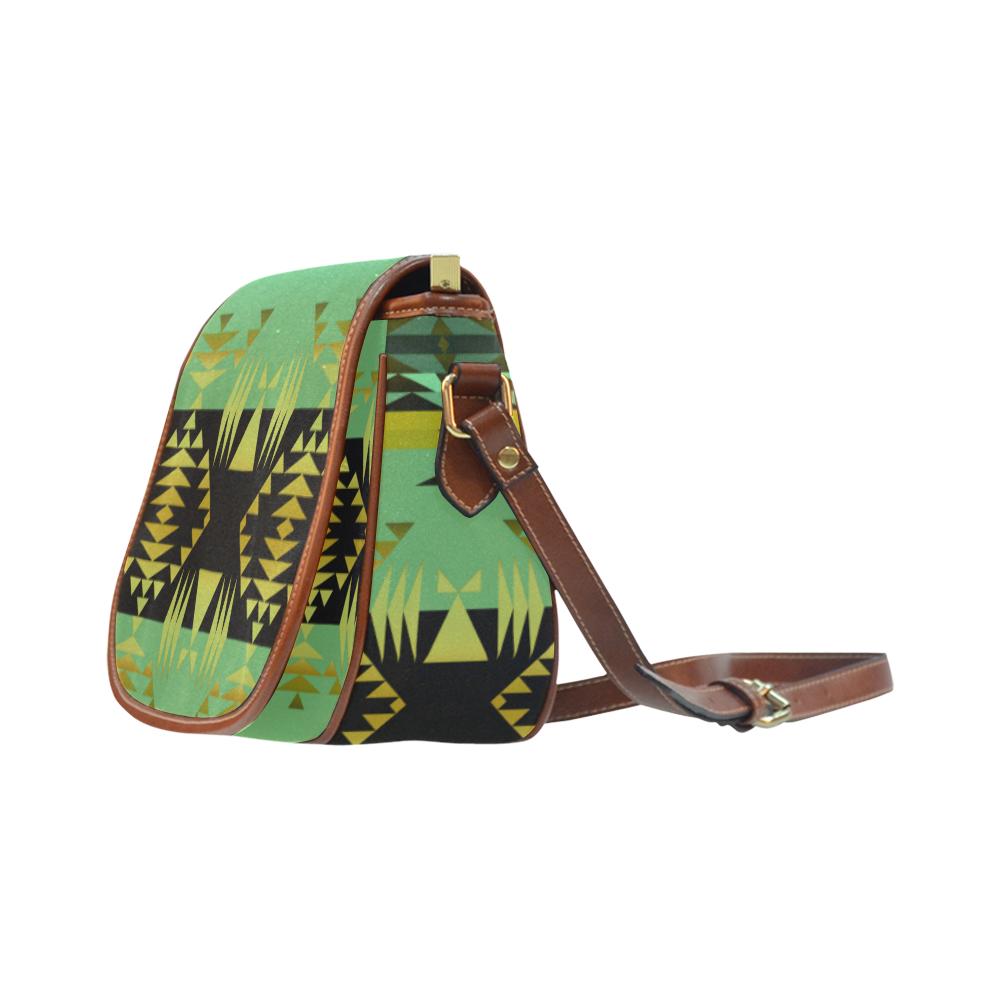 Between the Mountains Sage Saddle Bag/Small (Model 1649) Full Customization Saddle Bag/Small (Full Customization) e-joyer 