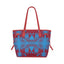 Between the Mountains Deep Lake Clover Canvas Tote Bag
