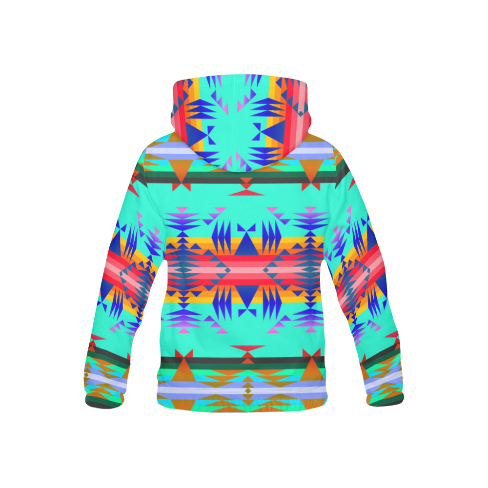 Between the Mountains Spring All Over Print Hoodie for Kid (USA Size) (Model H13) All Over Print Hoodie for Kid (H13) e-joyer 