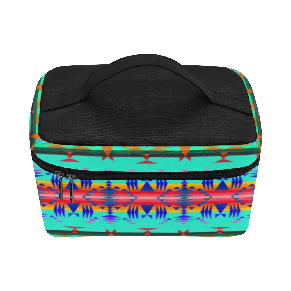 Between the Mountains Spring Cosmetic Bag/Large (Model 1658) Cosmetic Bag e-joyer 