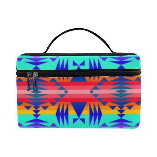 Between the Mountains Spring Cosmetic Bag/Large (Model 1658) Cosmetic Bag e-joyer 