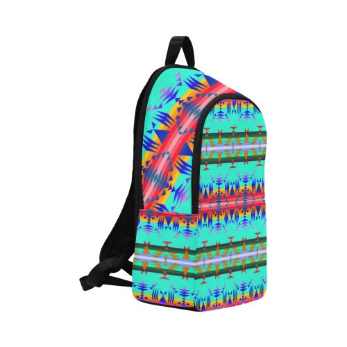 Between the Mountains Spring Fabric Backpack for Adult (Model 1659) Casual Backpack for Adult (1659) e-joyer 