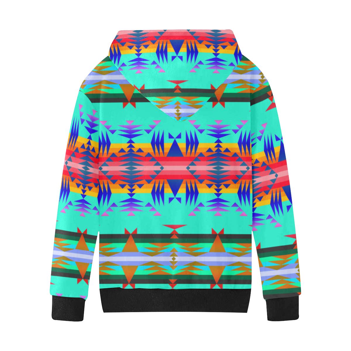 Between the Mountains Spring Kids' All Over Print Hoodie (Model H38) Kids' AOP Hoodie (H38) e-joyer 