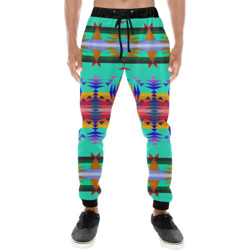 Between the Mountains Spring Men's All Over Print Sweatpants (Model L11) Men's All Over Print Sweatpants (L11) e-joyer 