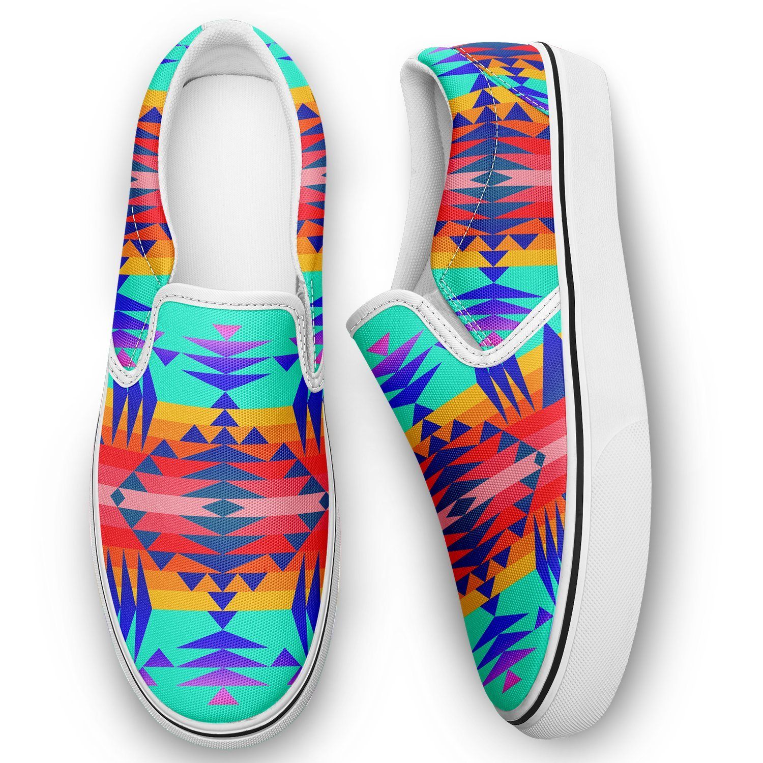 Between the Mountains Spring Otoyimm Kid's Canvas Slip On Shoes 49 Dzine 