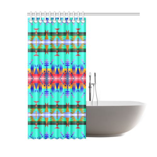 Between the Mountains Spring Shower Curtain 60"x72" Shower Curtain 60"x72" e-joyer 