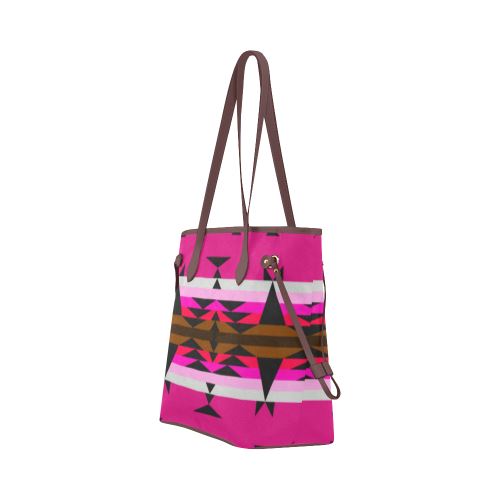 Between the Mountains Sunset Clover Canvas Tote Bag (Model 1661) Clover Canvas Tote Bag (1661) e-joyer 