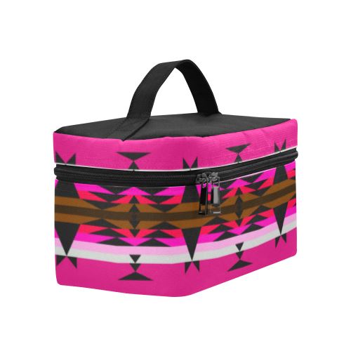 Between the Mountains Sunset Cosmetic Bag/Large (Model 1658) Cosmetic Bag e-joyer 