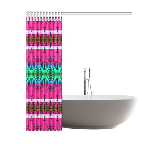 Between the Mountains Sunset Shower Curtain 60"x72" Shower Curtain 60"x72" e-joyer 