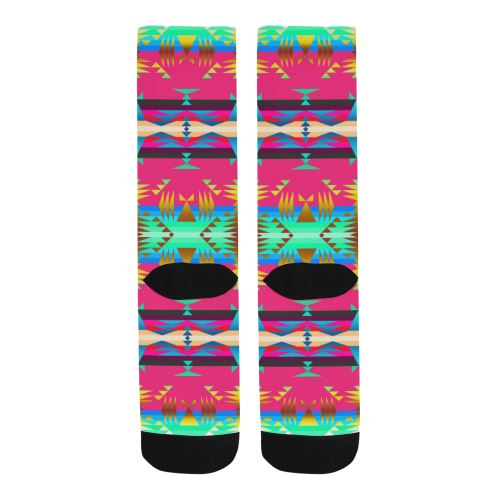 Between the Mountains Sunset Sky Trouser Socks Socks e-joyer 