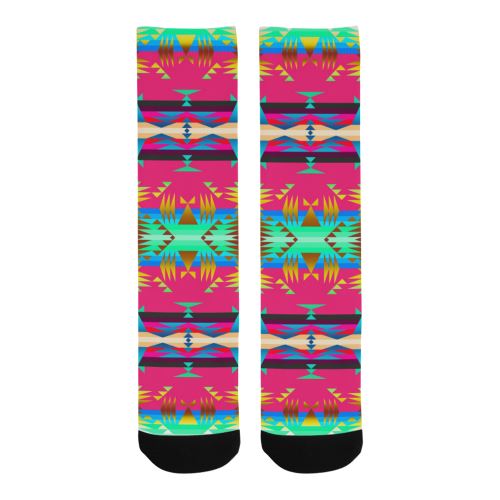 Between the Mountains Sunset Sky Trouser Socks Socks e-joyer 