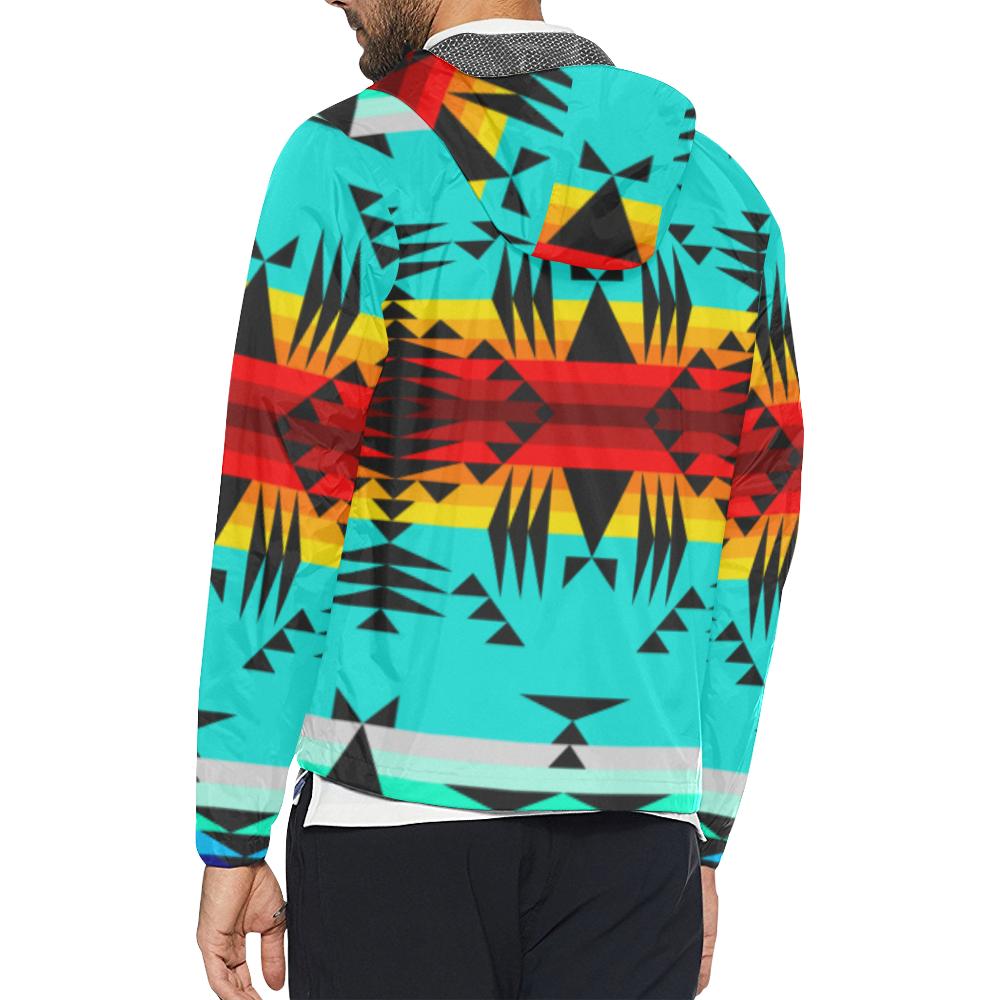 Between the Mountains Unisex All Over Print Windbreaker (Model H23) All Over Print Windbreaker for Men (H23) e-joyer 