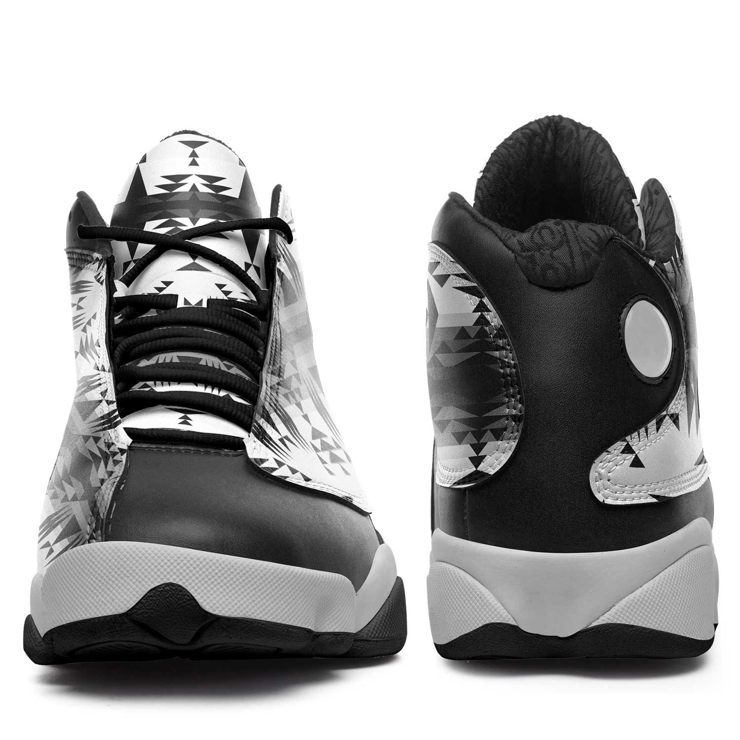 Between the Mountains White and Black Athletic Shoes Herman 