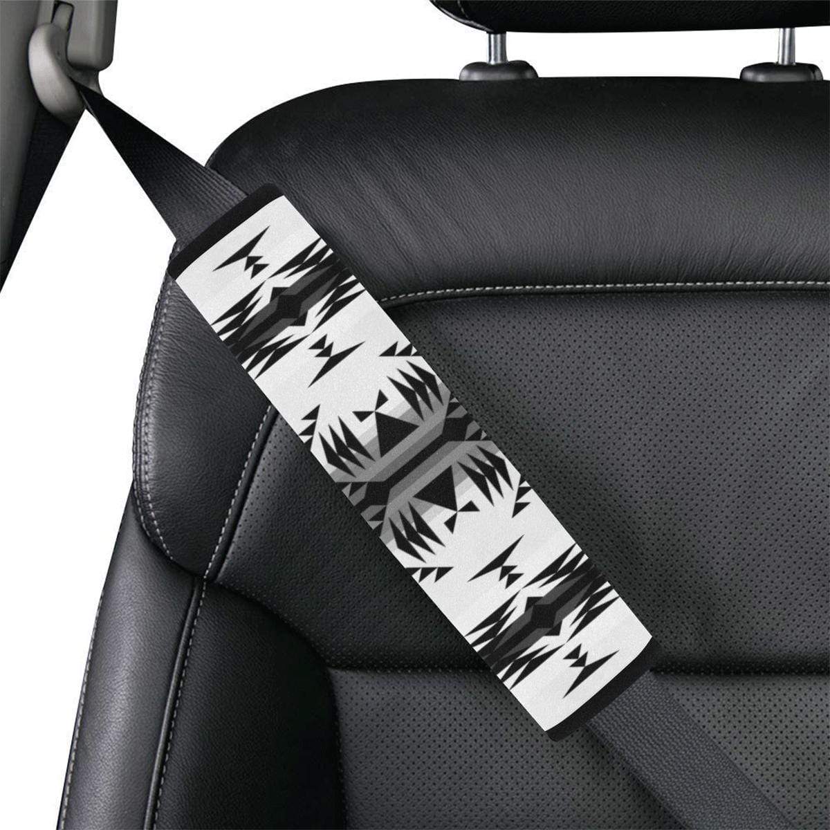Between the Mountains White and Black Car Seat Belt Cover 7''x12.6'' Car Seat Belt Cover 7''x12.6'' e-joyer 