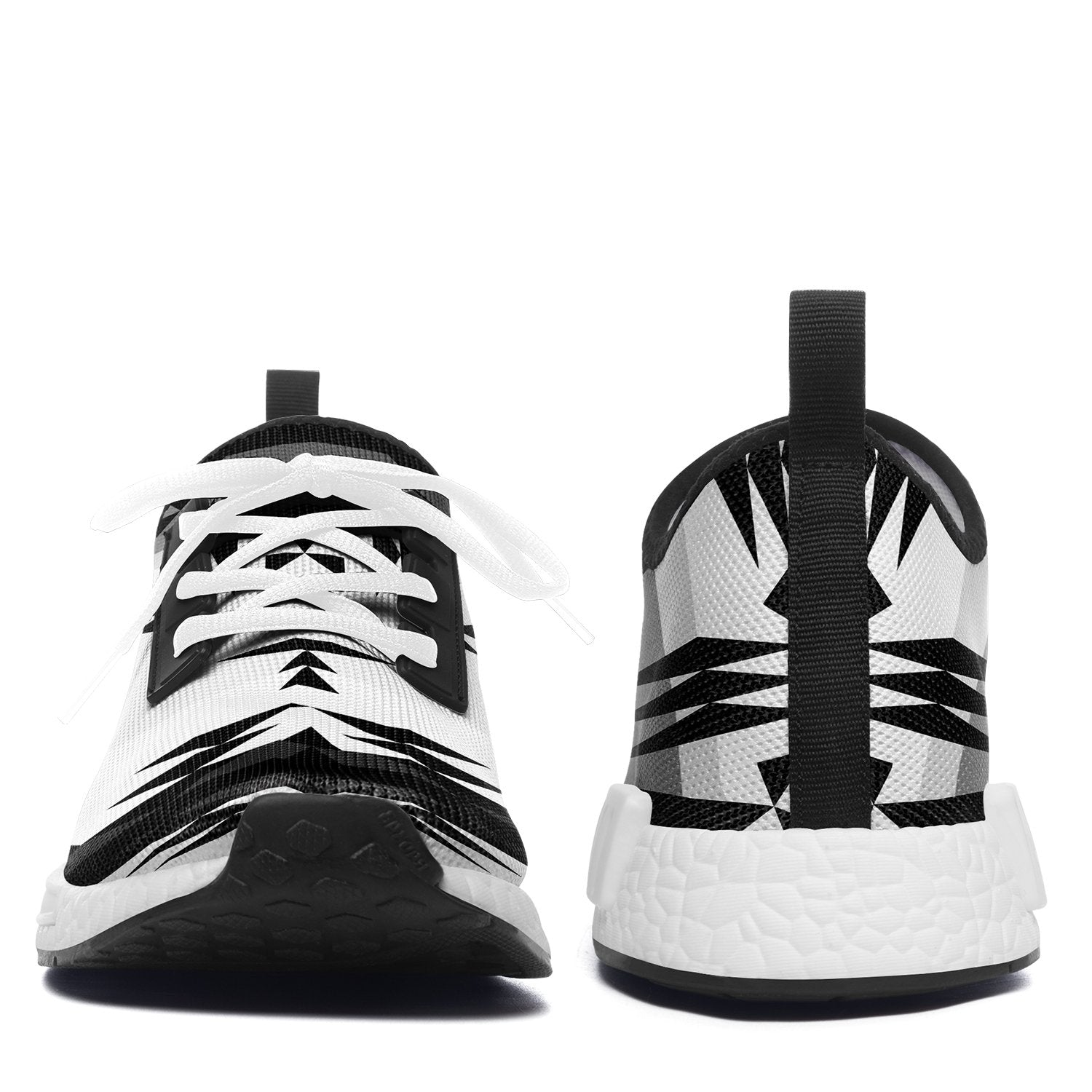 Between the Mountains White and Black Draco Running Shoes 49 Dzine 