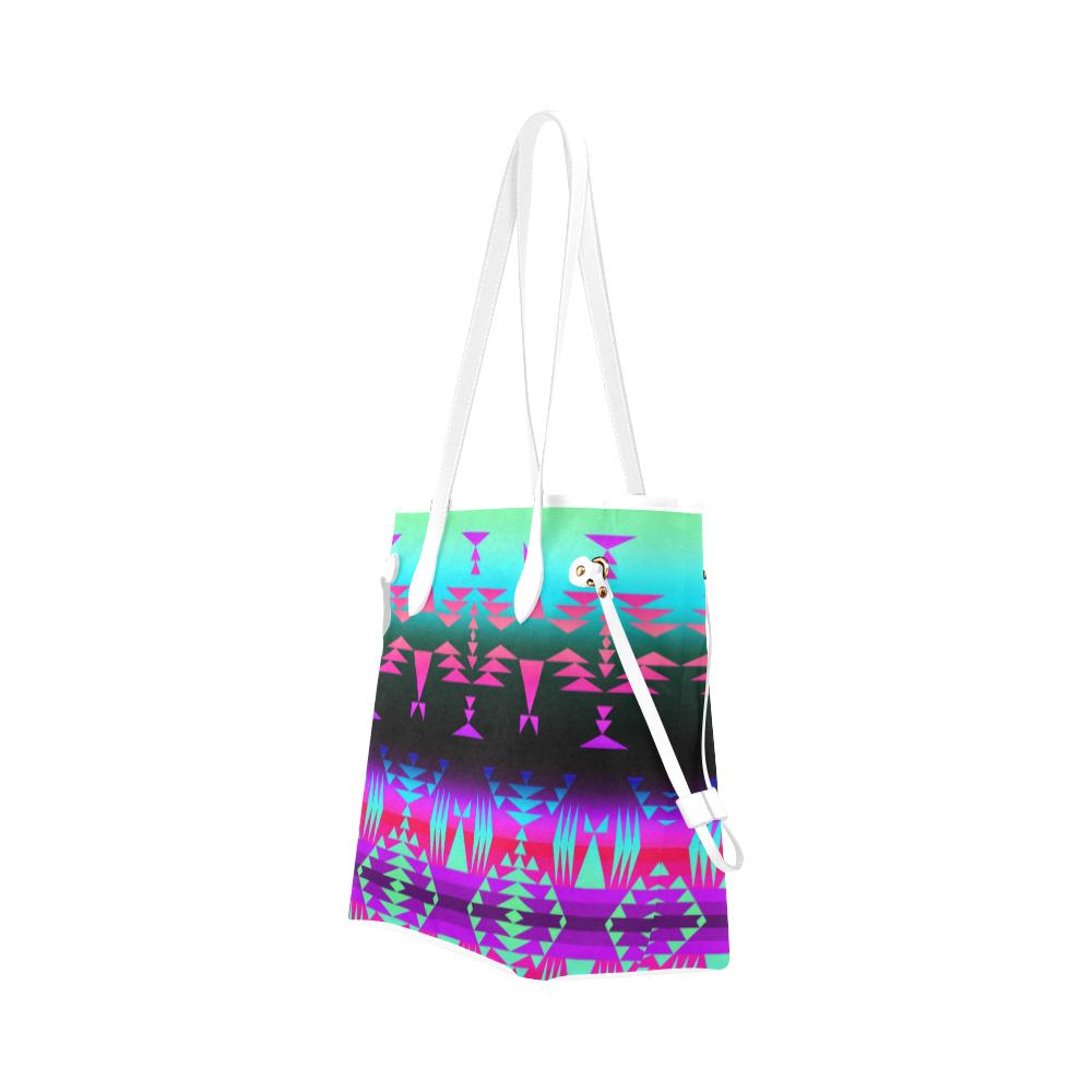 Between the Rocky Mountains Clover Canvas Tote Bag (Model 1661) Clover Canvas Tote Bag (1661) e-joyer 