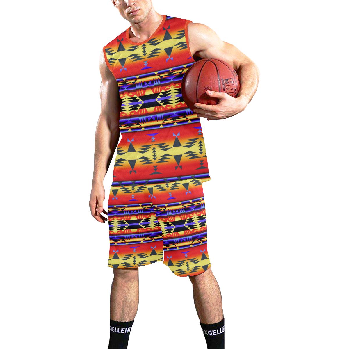 Between the San Juan Mountains All Over Print Basketball Uniform Basketball Uniform e-joyer 