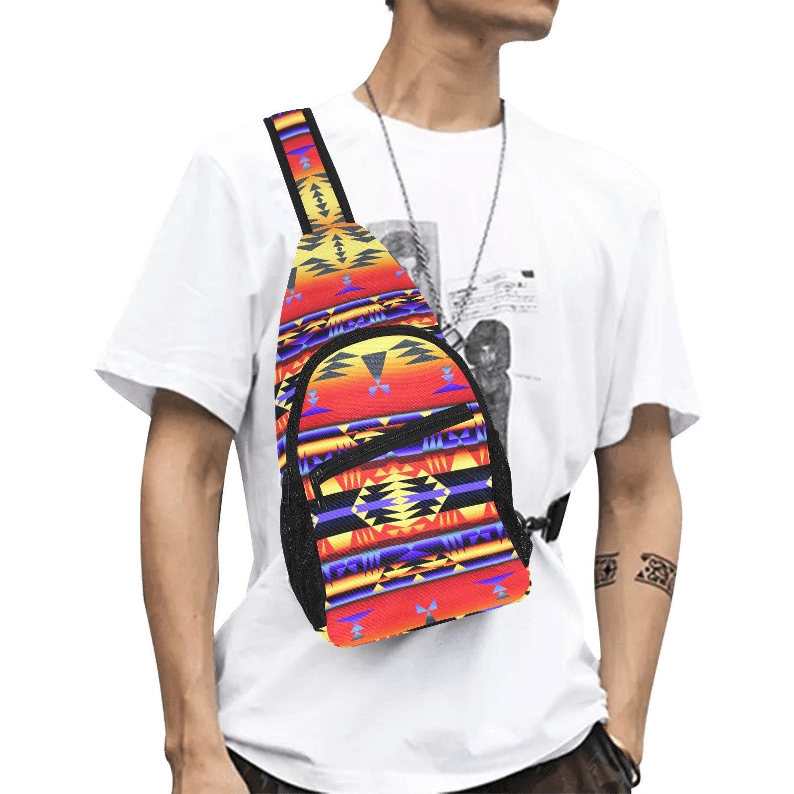 Between the San Juan Mountains All Over Print Chest Bag (Model 1719) All Over Print Chest Bag (1719) e-joyer 