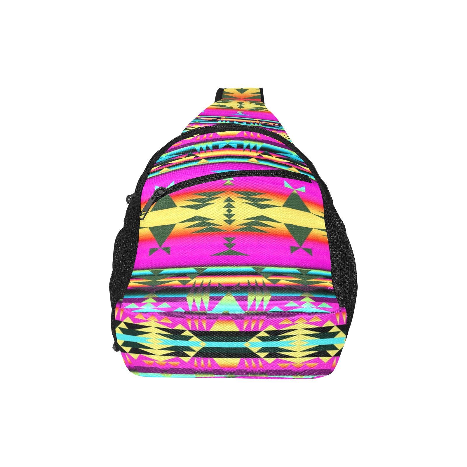 Between the Sunset Mountains All Over Print Chest Bag (Model 1719) All Over Print Chest Bag (1719) e-joyer 