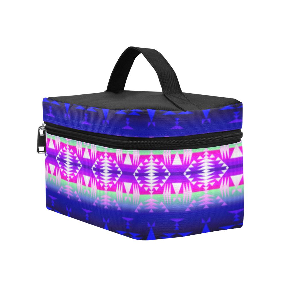 Between the Wasatch Mountains Cosmetic Bag/Large (Model 1658) Cosmetic Bag e-joyer 