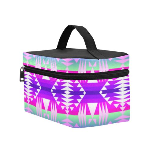 Between the Wasatch Mountains Cosmetic Bag/Large (Model 1658) Cosmetic Bag e-joyer 