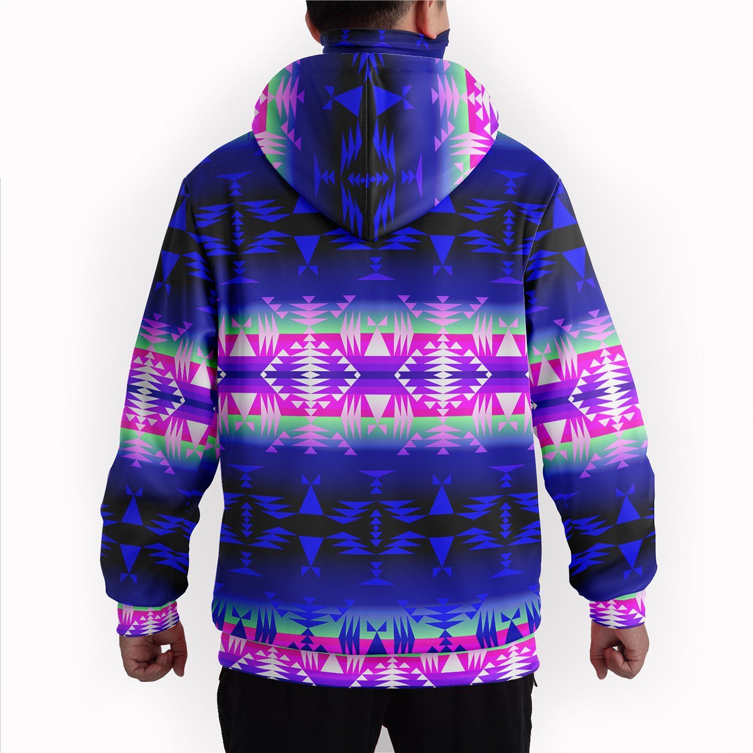 Between the Wasatch Mountains Hoodie with Face Cover 49 Dzine 