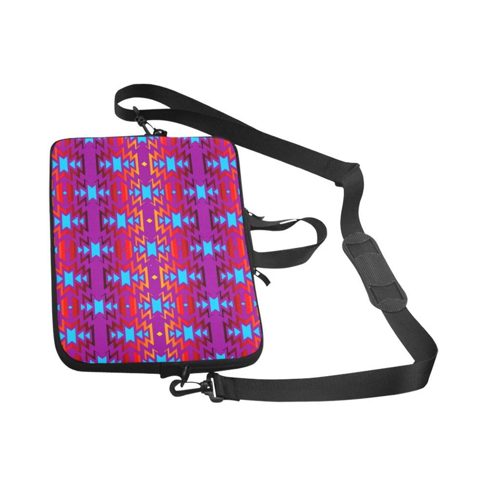 Big Pattern Fire Colors and Sky Moon Shadow Laptop Handbags 17" Laptop Handbags 17" e-joyer 