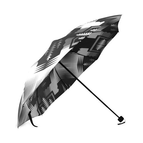 Black and White Sage Foldable Umbrella Foldable Umbrella e-joyer 