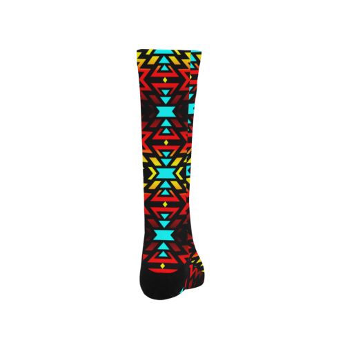 Black Fire and Sky Trouser Socks Trouser Socks e-joyer 