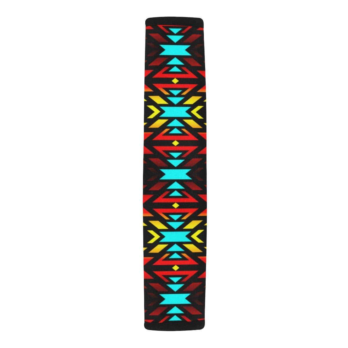 Black Fire and Turquoise Car Seat Belt Cover 7''x12.6'' Car Seat Belt Cover 7''x12.6'' e-joyer 
