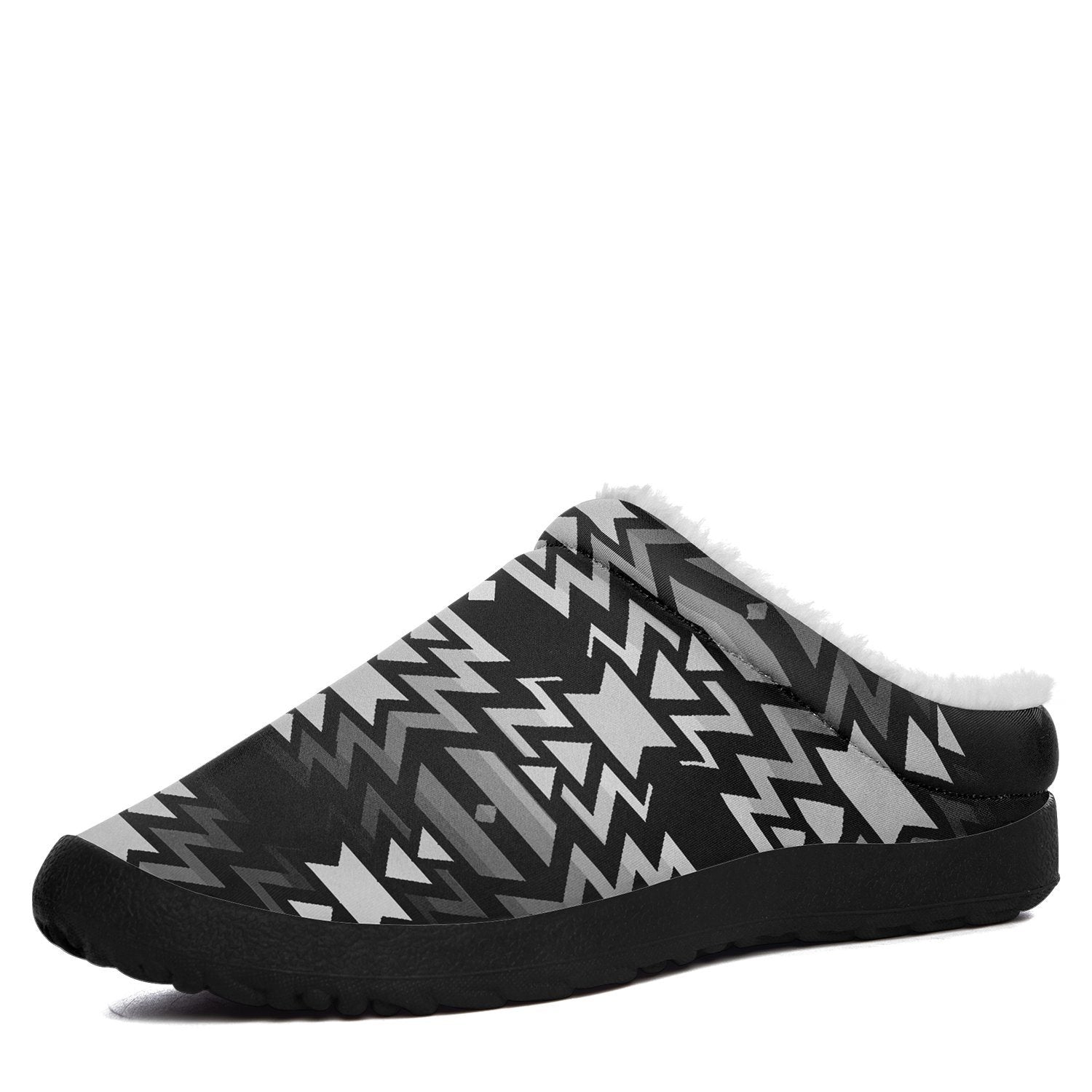 Black Fire and White Ikinnii Indoor Slipper 49 Dzine 