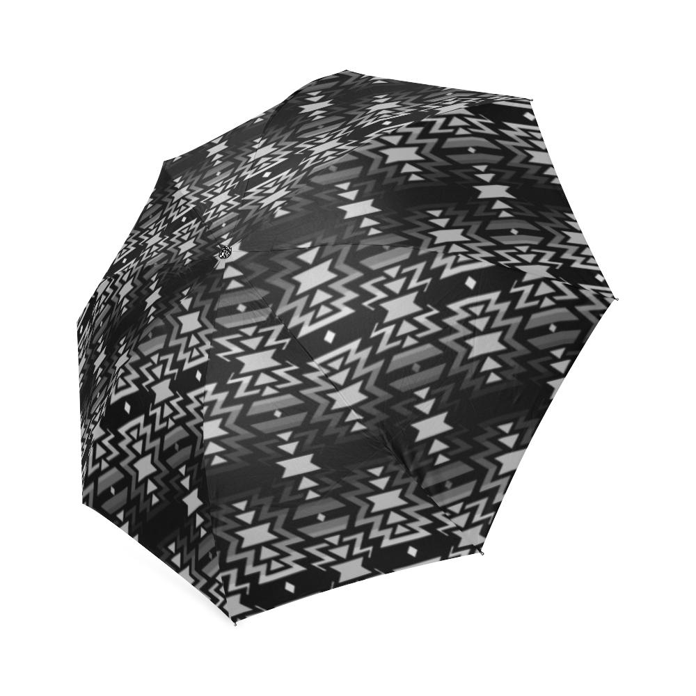 Black Fire Black and Gray Foldable Umbrella Foldable Umbrella e-joyer 