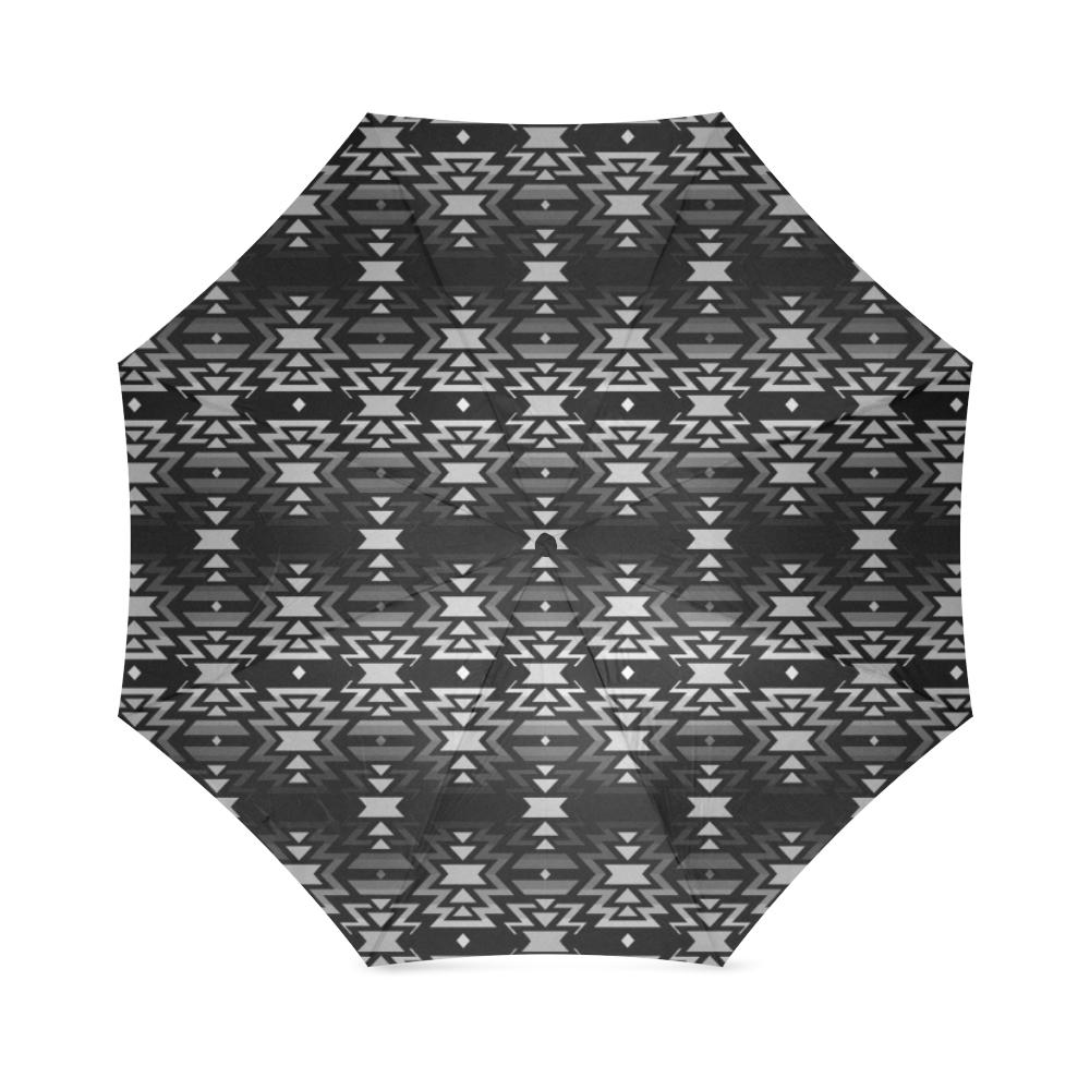 Black Fire Black and Gray Foldable Umbrella Foldable Umbrella e-joyer 