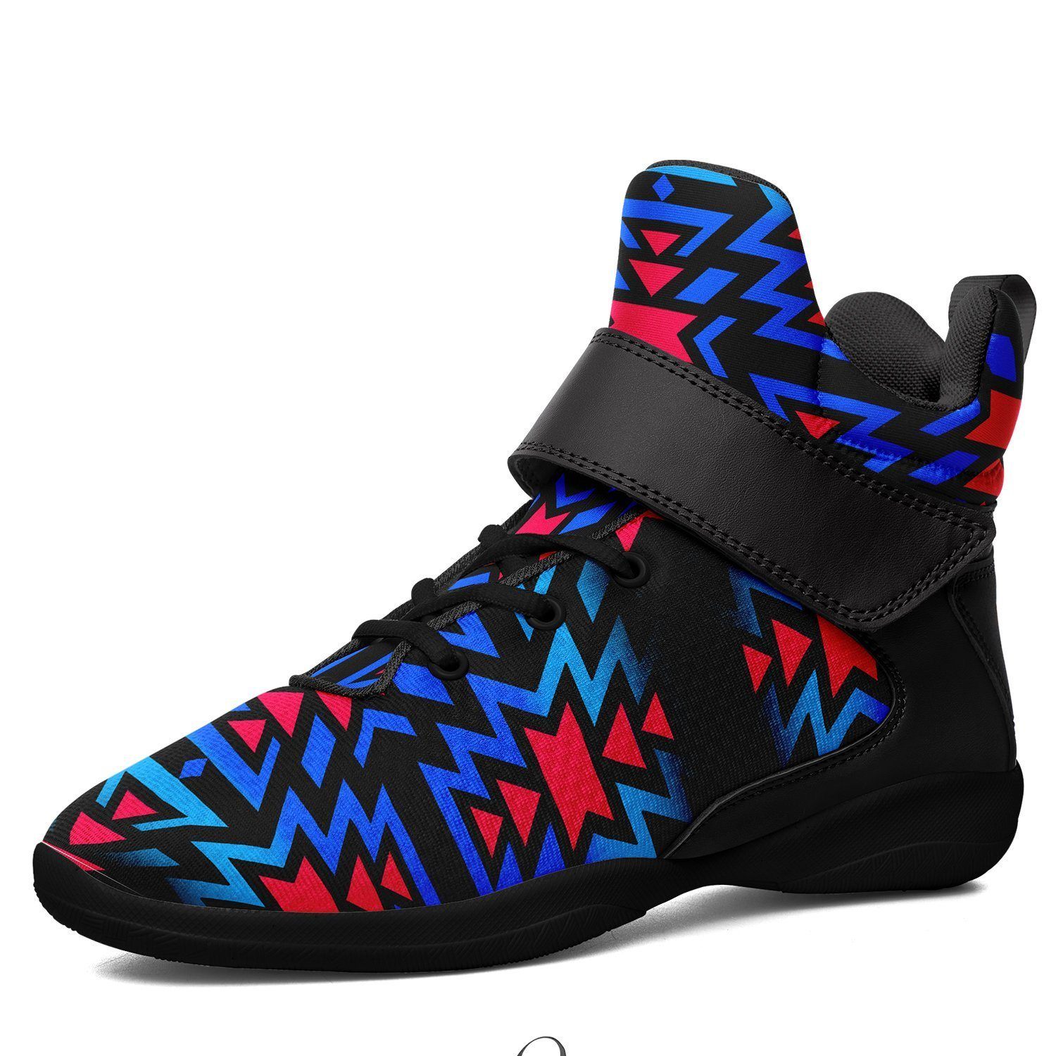 Black Fire Dragonfly Ipottaa Basketball / Sport High Top Shoes - Black Sole 49 Dzine US Men 7 / EUR 40 Black Sole with Black Strap 