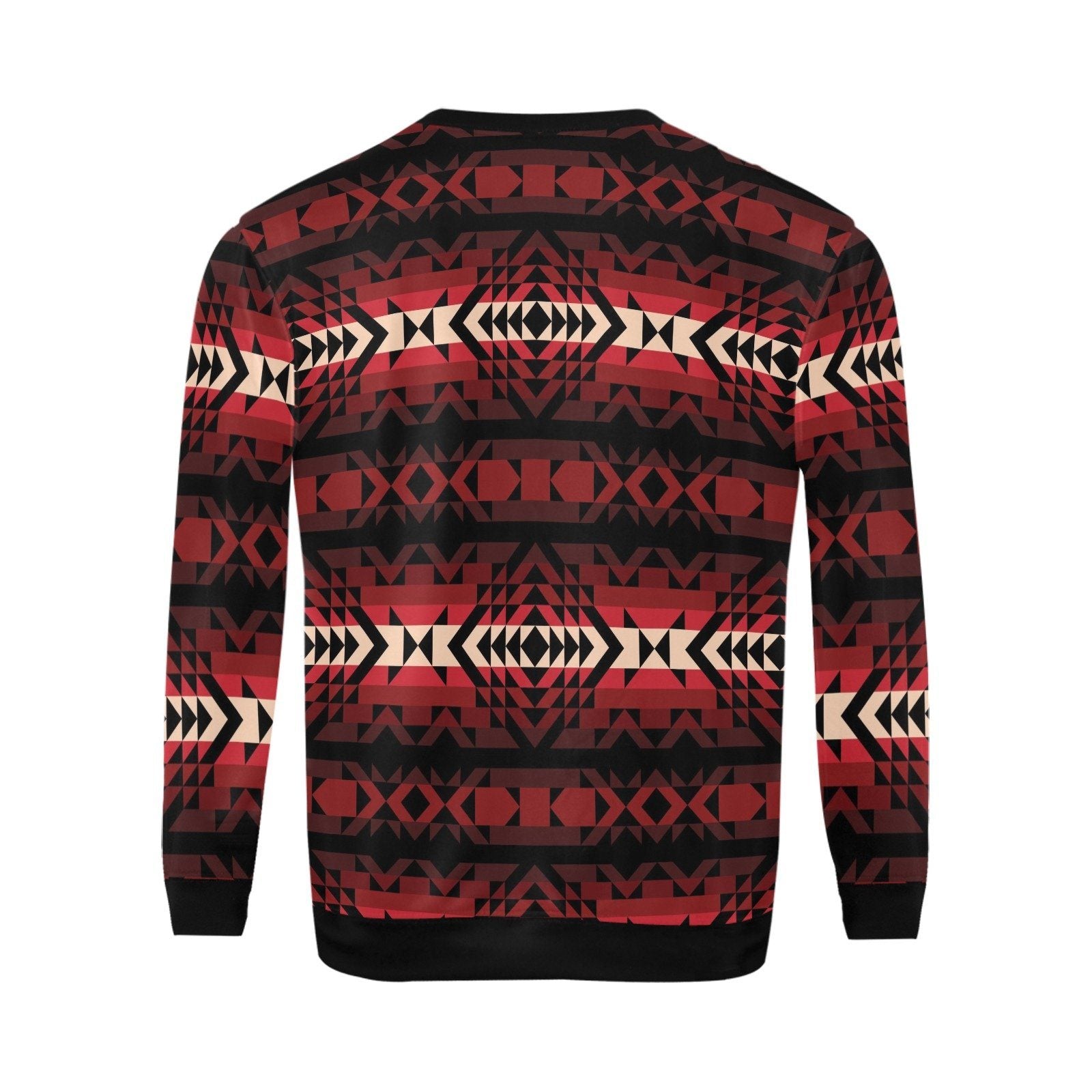 Black Rose All Over Print Crewneck Sweatshirt for Men (Model H18) shirt e-joyer 