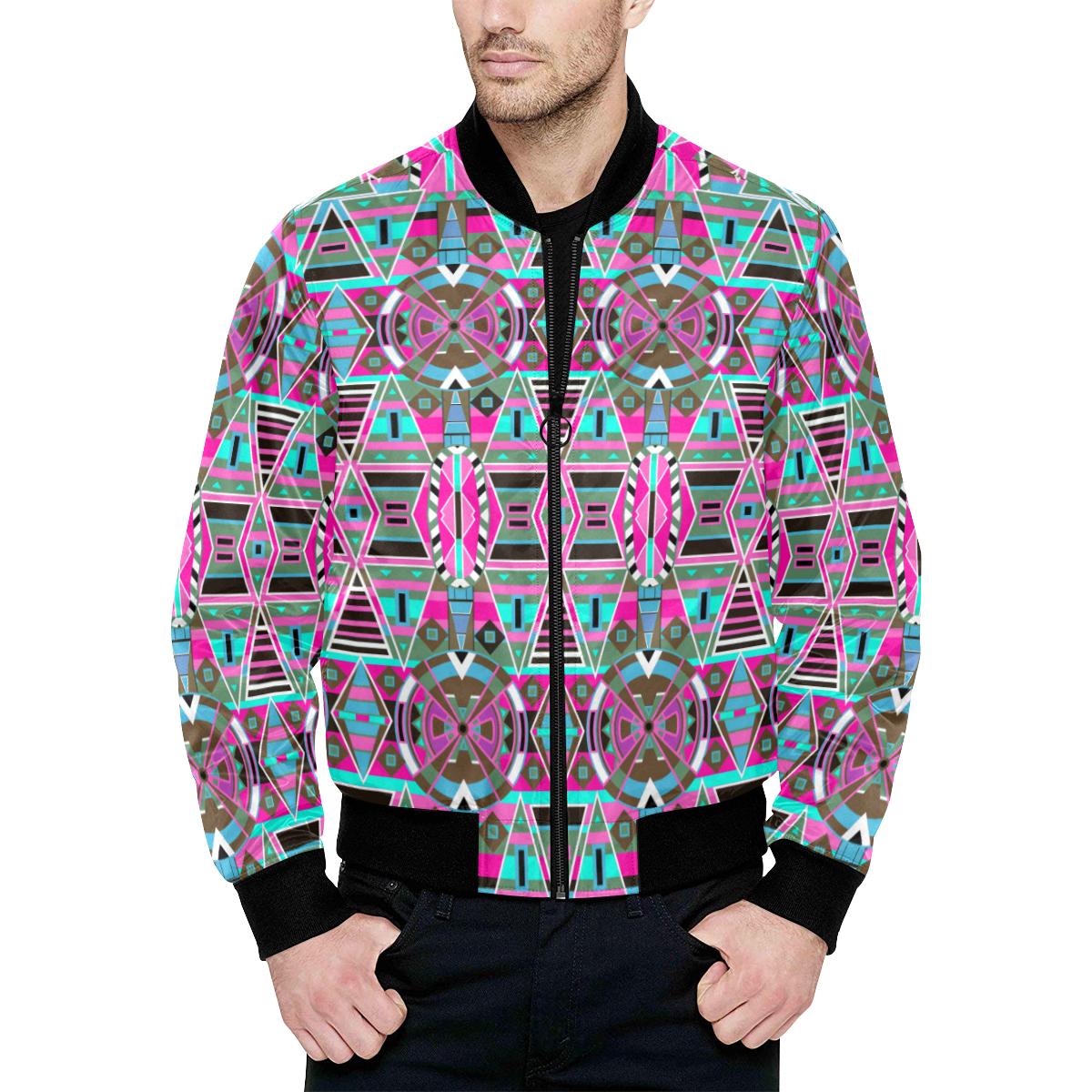 Blood Captive All Over Print Quilted Bomber Jacket for Men (Model H33) All Over Print Quilted Jacket for Men (H33) e-joyer 