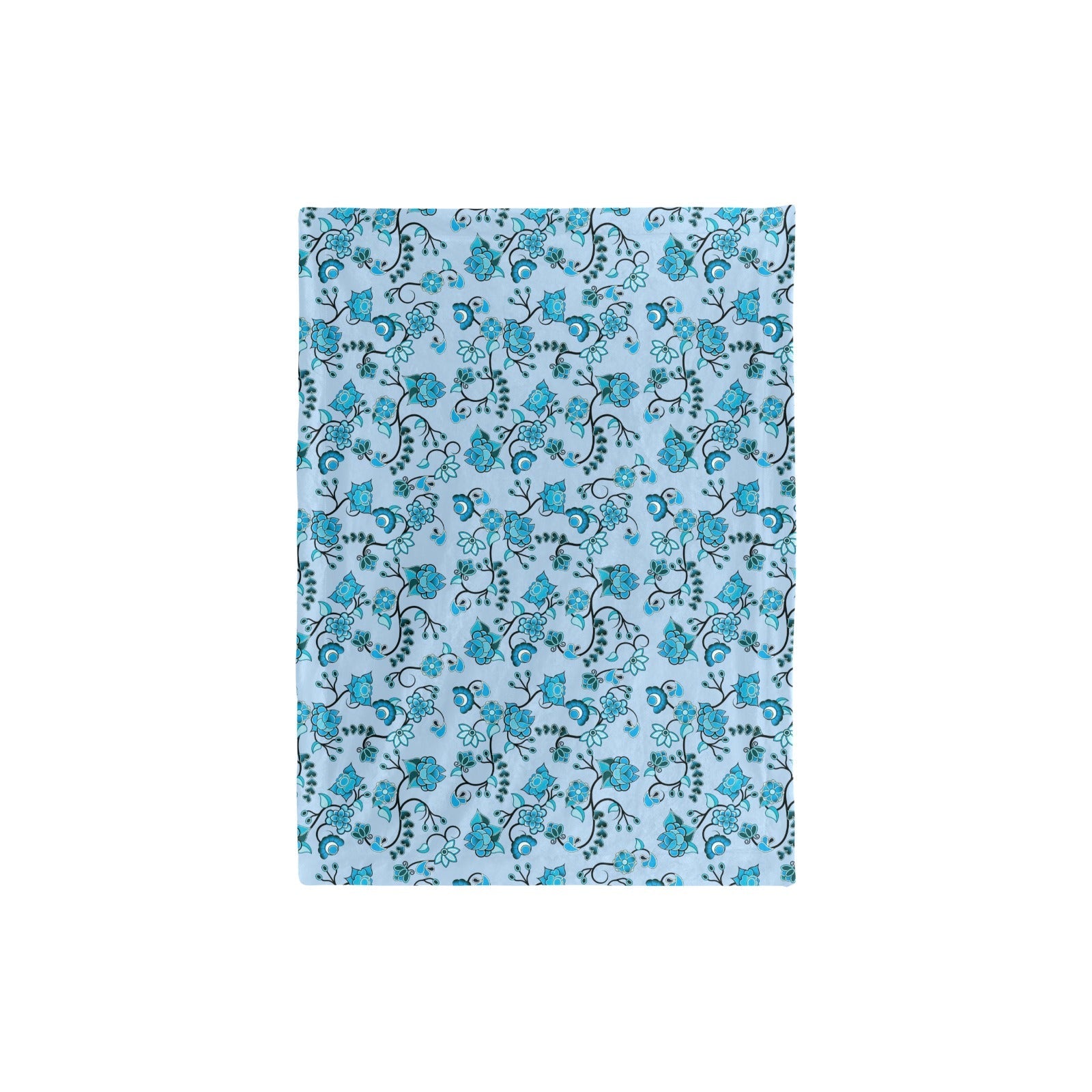 Blue Floral Amour Baby Blanket 30"x40" Baby Blanket 30"x40" e-joyer 