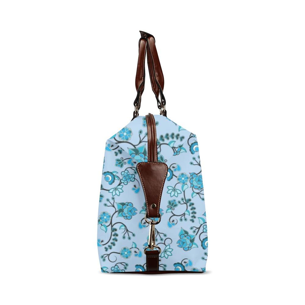 Blue Floral Amour Classic Travel Bag (Model 1643) Remake Classic Travel Bags (1643) e-joyer 