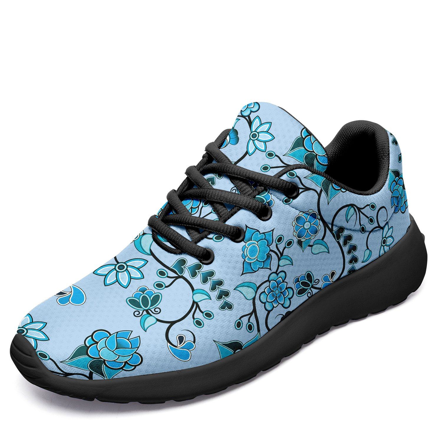 Blue Floral Amour Ikkaayi Sport Sneakers ikkaayi Herman 