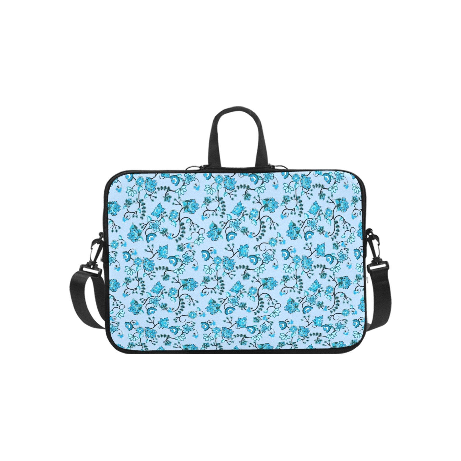 Blue Floral Amour Laptop Handbags 14" bag e-joyer 