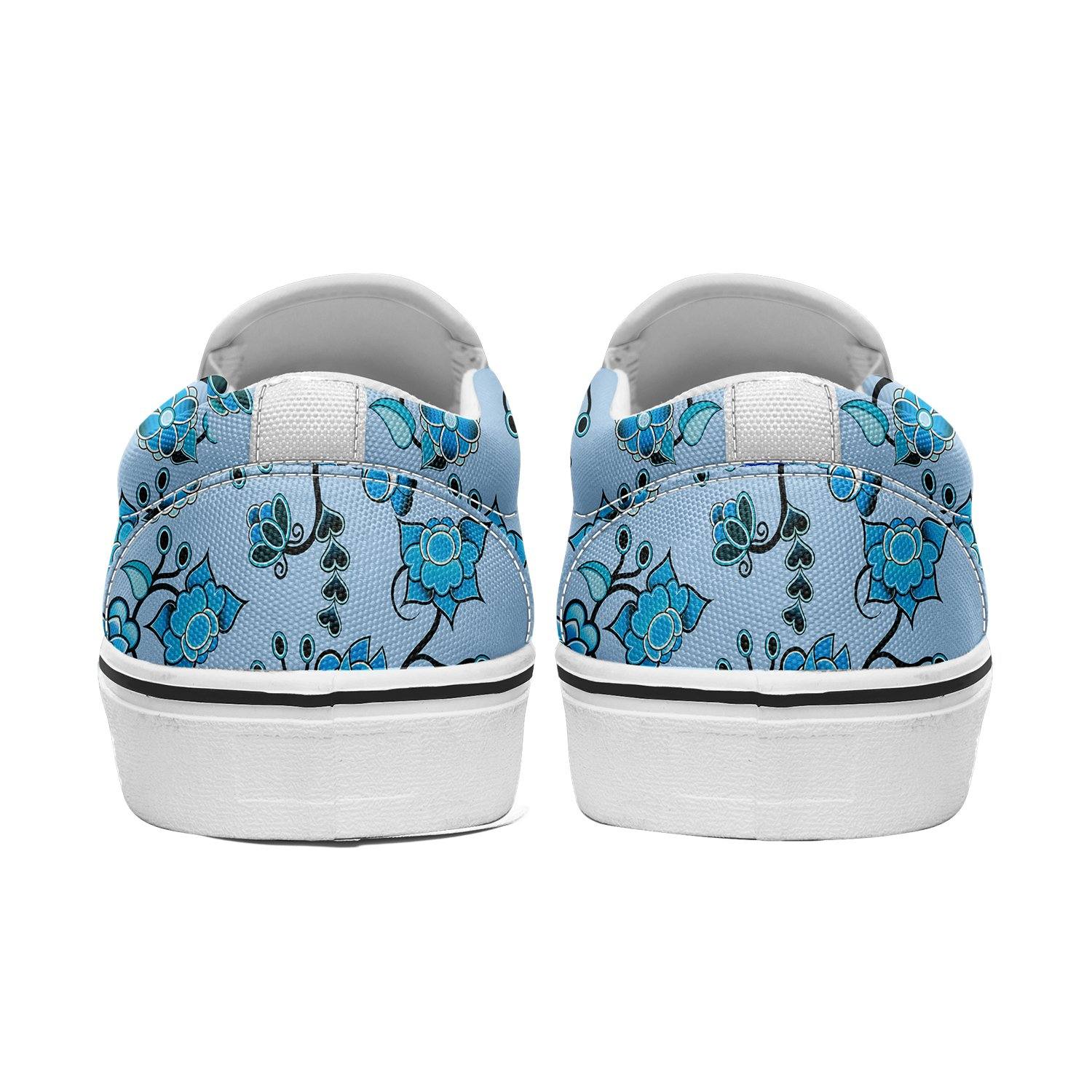 Blue Floral Amour Otoyimm Canvas Slip On Shoes otoyimm Herman 