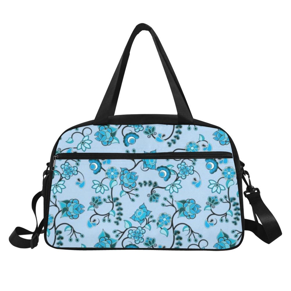 Blue Floral Amour Weekend Travel Bag (Model 1671) bag e-joyer 
