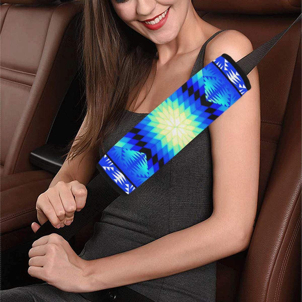 Blue Ridge Star Quilt Car Seat Belt Cover 7''x12.6'' Car Seat Belt Cover 7''x12.6'' e-joyer 