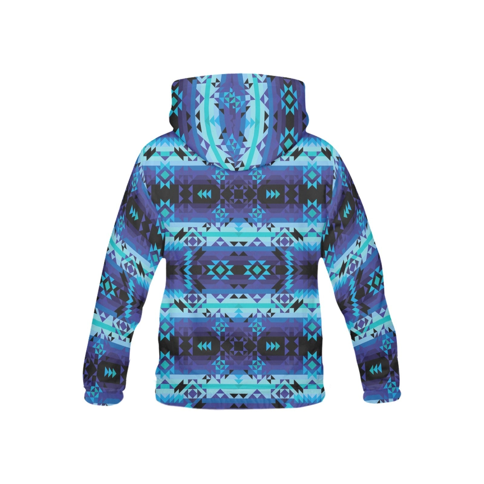 Blue Star All Over Print Hoodie for Kid (USA Size) (Model H13) All Over Print Hoodie for Kid (H13) e-joyer 
