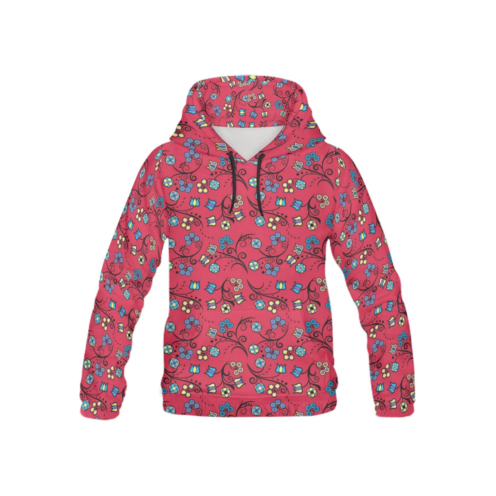 Blue Trio Cardinal All Over Print Hoodie for Kid (USA Size) (Model H13) All Over Print Hoodie for Kid (H13) e-joyer 