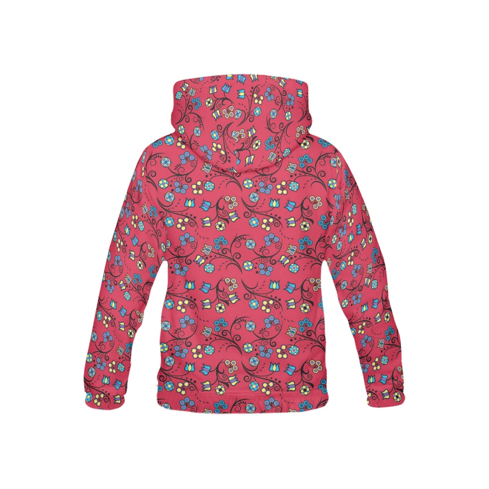 Blue Trio Cardinal All Over Print Hoodie for Kid (USA Size) (Model H13) All Over Print Hoodie for Kid (H13) e-joyer 