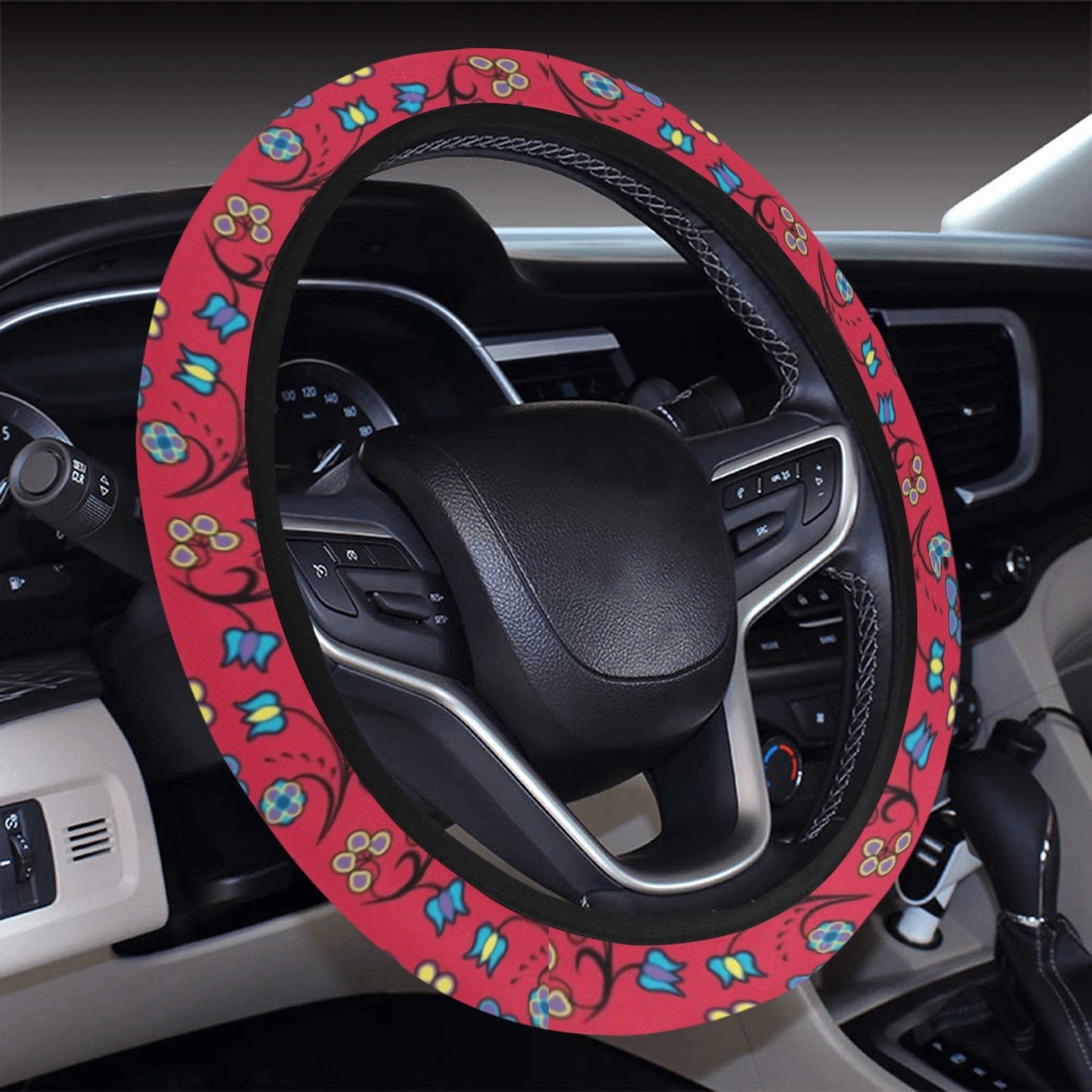 Blue Trio Cardinal Steering Wheel Cover with Elastic Edge Steering Wheel Cover with Elastic Edge e-joyer 