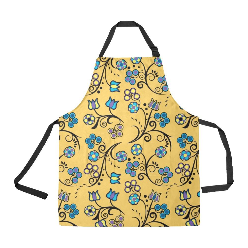 Blue Trio Tuscan All Over Print Apron All Over Print Apron e-joyer 