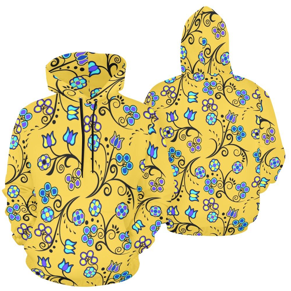 Blue Trio Tuscan All Over Print Hoodie for Women (USA Size) (Model H13) All Over Print Hoodie for Women (H13) e-joyer 