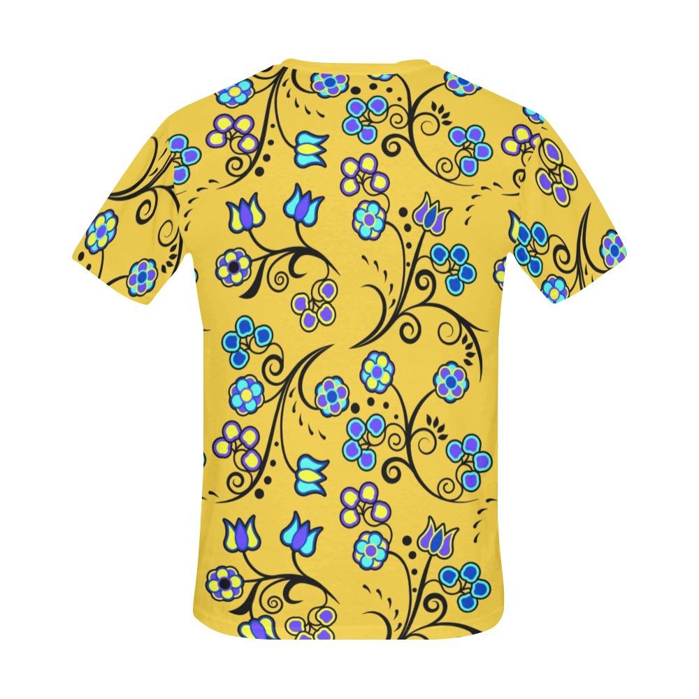 Blue Trio Tuscan All Over Print T-Shirt for Men (USA Size) (Model T40) All Over Print T-Shirt for Men (T40) e-joyer 
